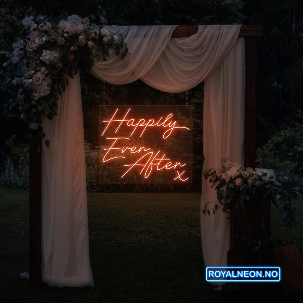 "Happily Ever After" Led neonskilt. Bestilling!
