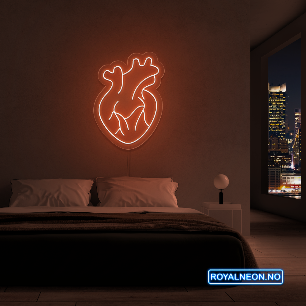 "Hjerte" Led Neonskilt. Bestilling!
