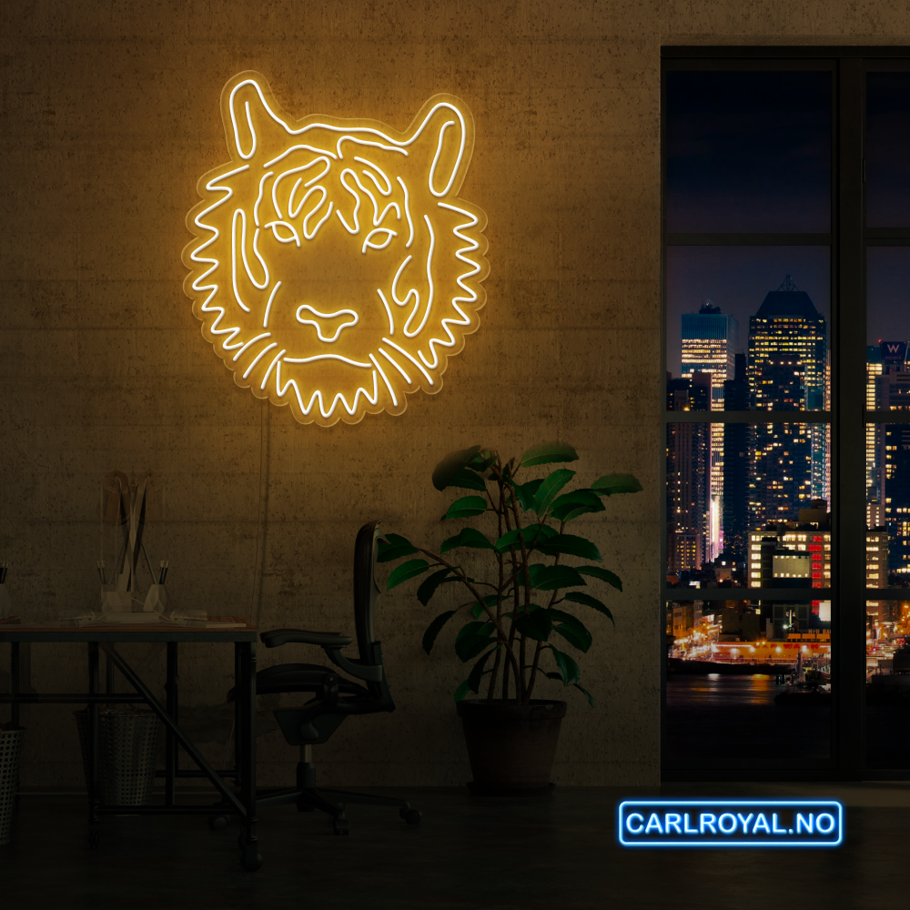 "TIGER" LED NEONSKILT. Bestilling!