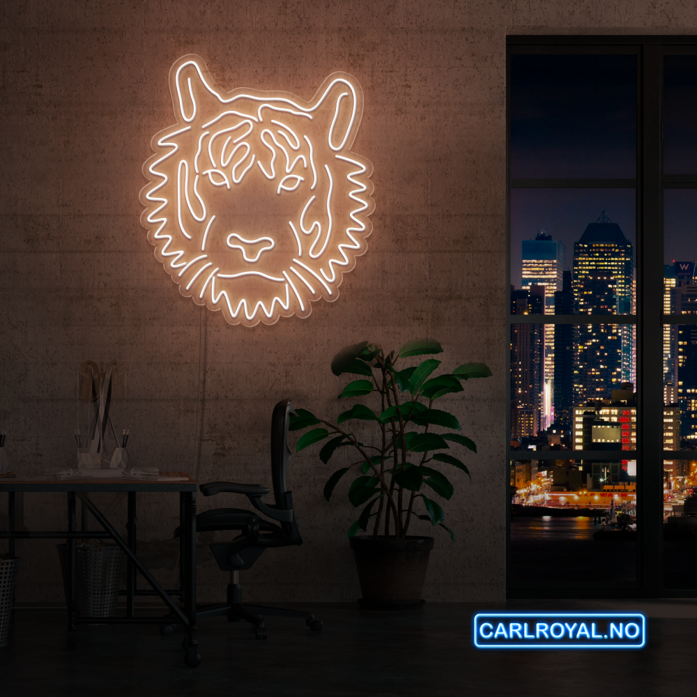 "TIGER" LED NEONSKILT. Bestilling!