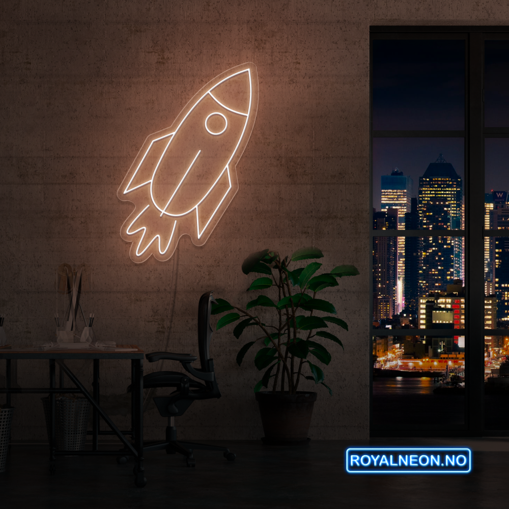 "Spaceship" Led neonskilt. Bestilling!