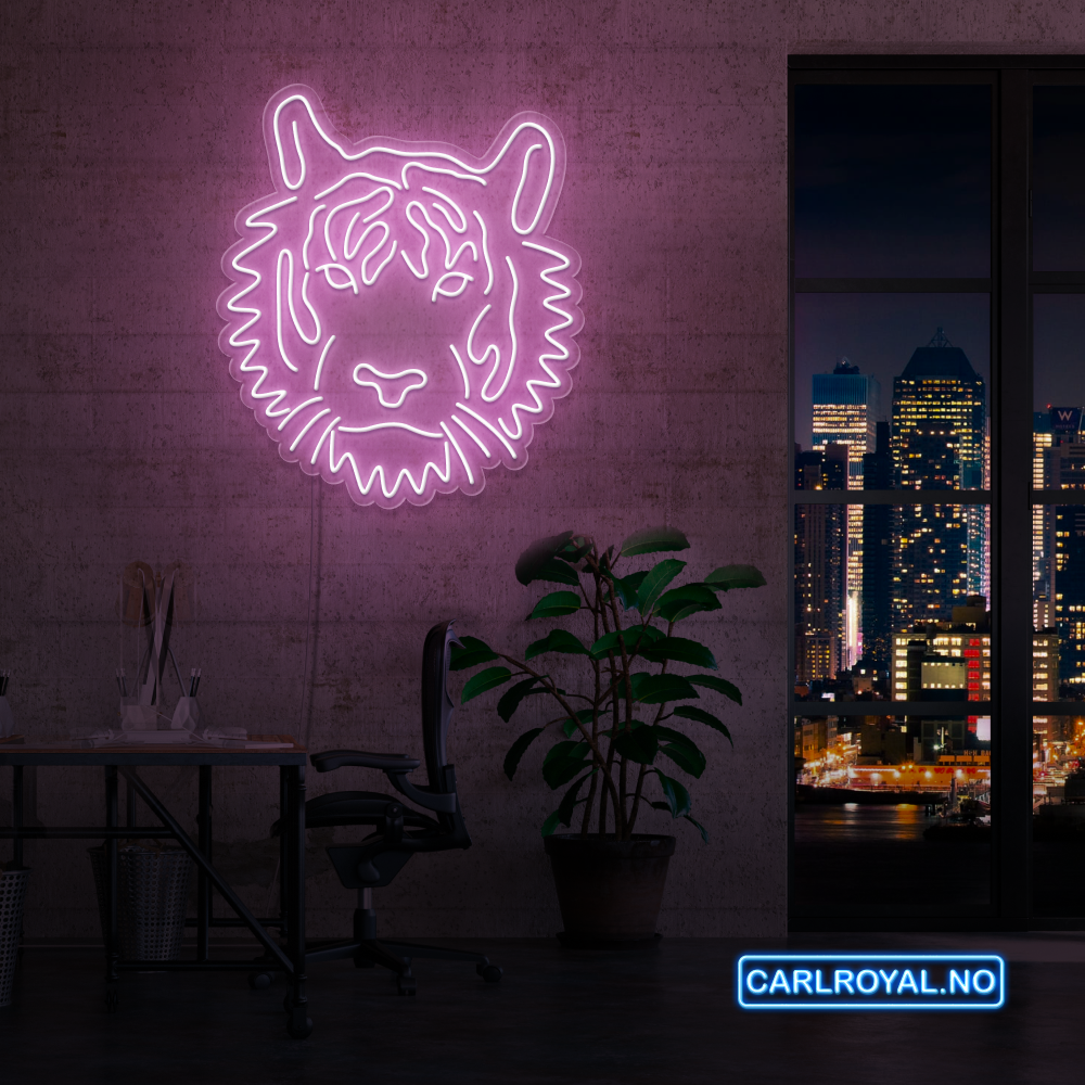 "TIGER" LED NEONSKILT. Bestilling!