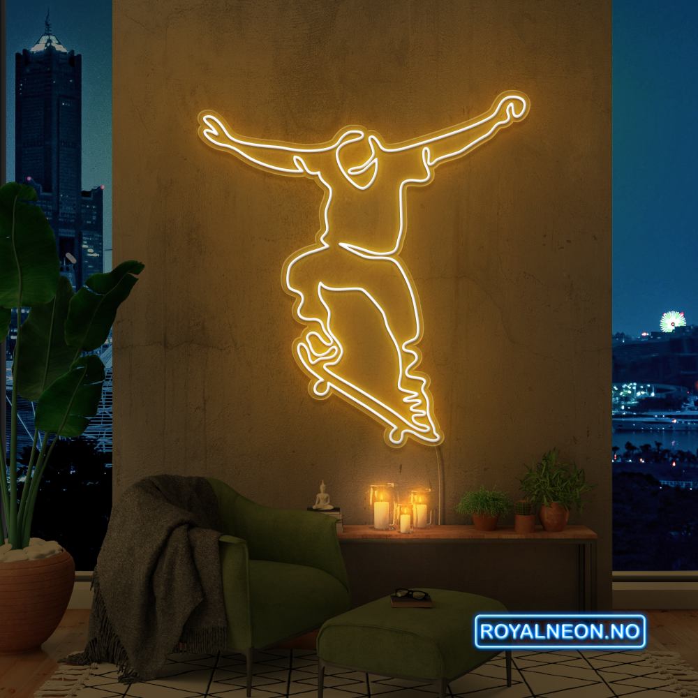 "Skate" LED NEONSKILT. Bestilling!
