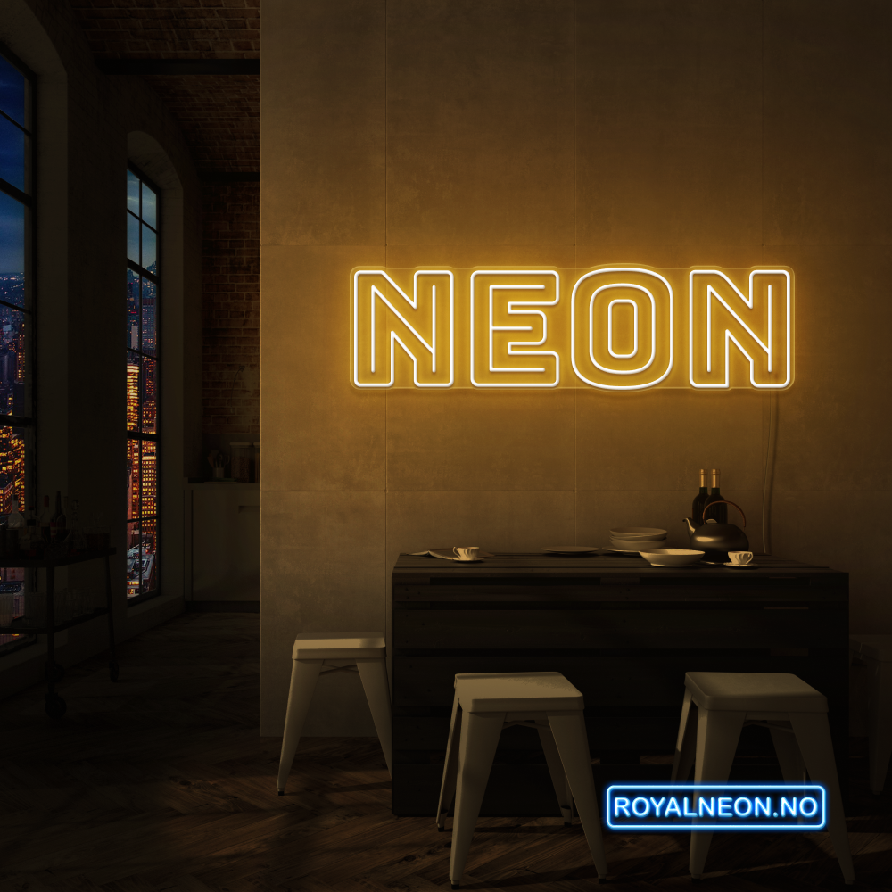 "NEON NEON" LED NEONSKILT. Bestilling!