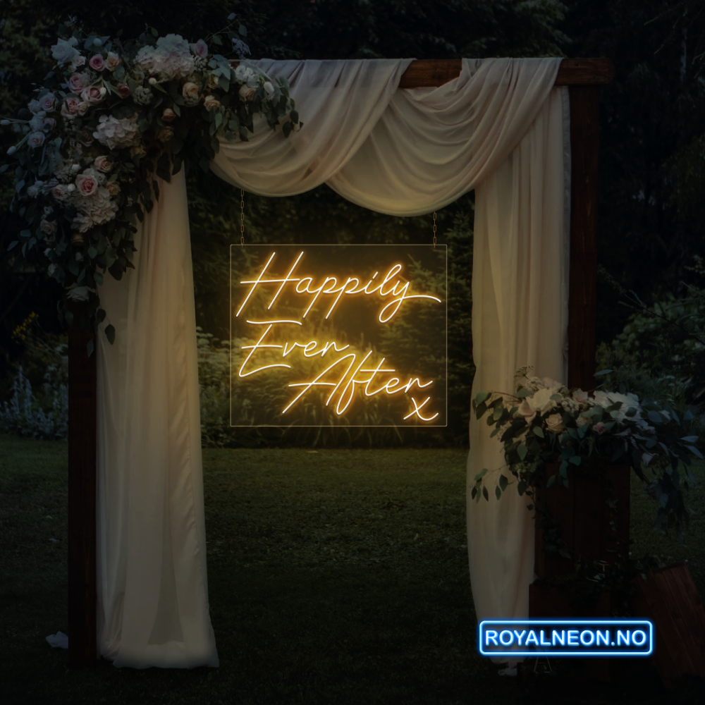 "Happily Ever After" Led neonskilt. Bestilling!