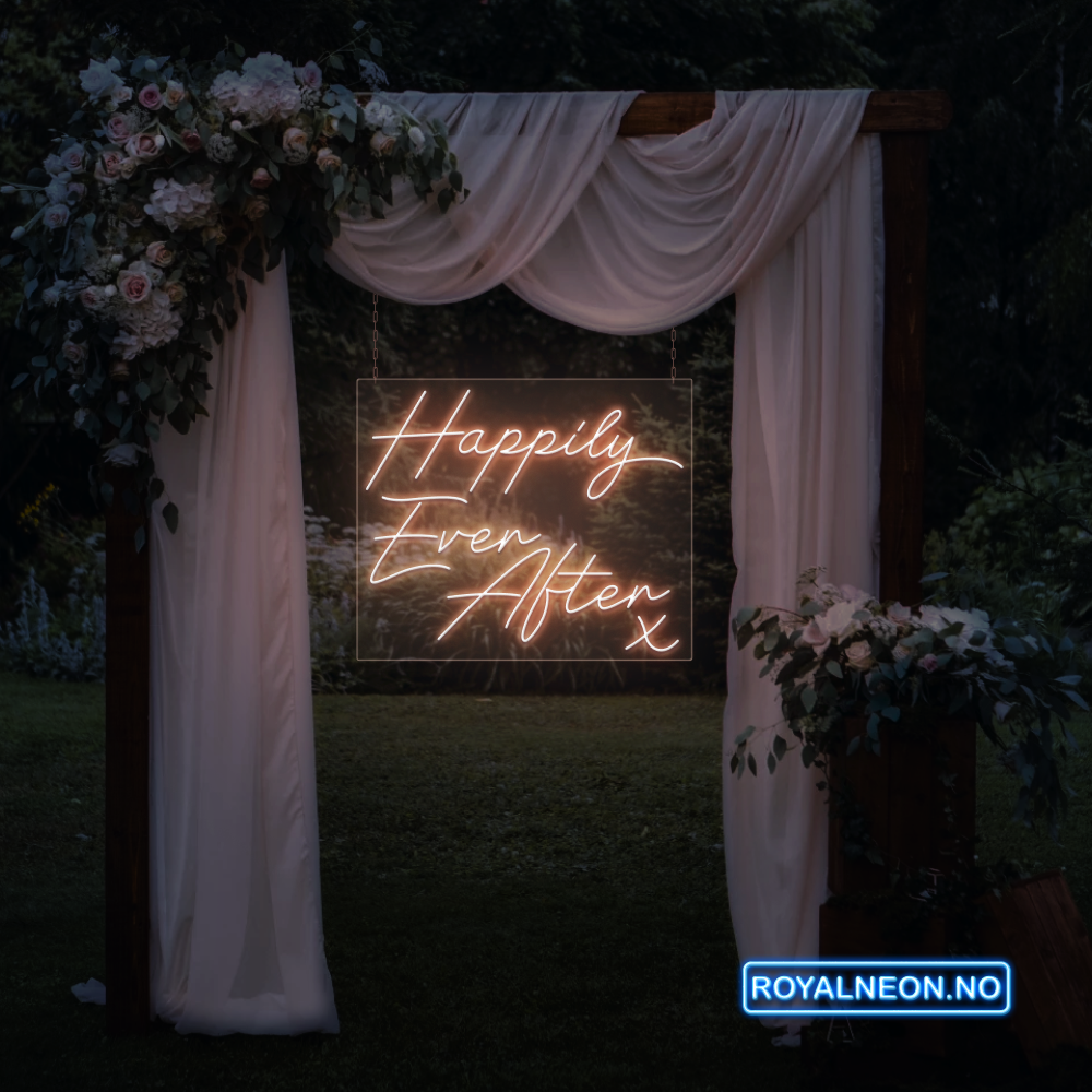 "Happily Ever After" Led neonskilt. Bestilling!