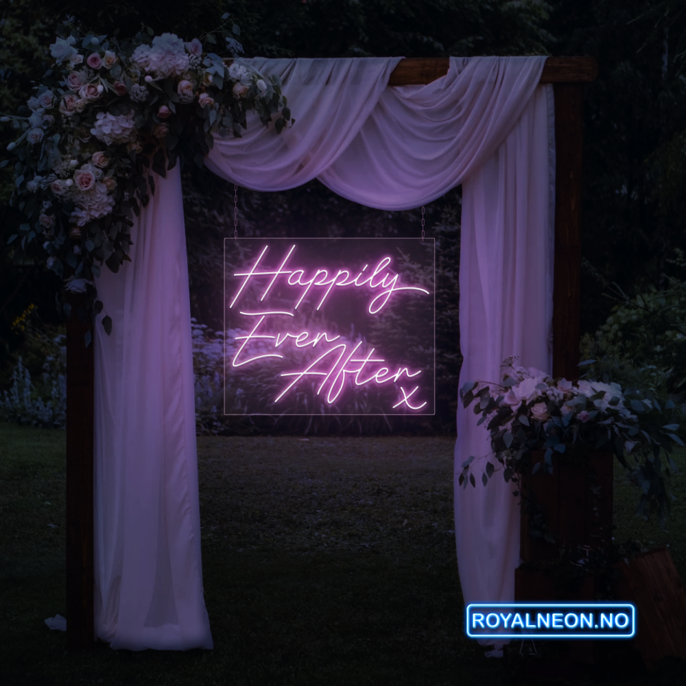 "Happily Ever After" Led neonskilt. Bestilling!