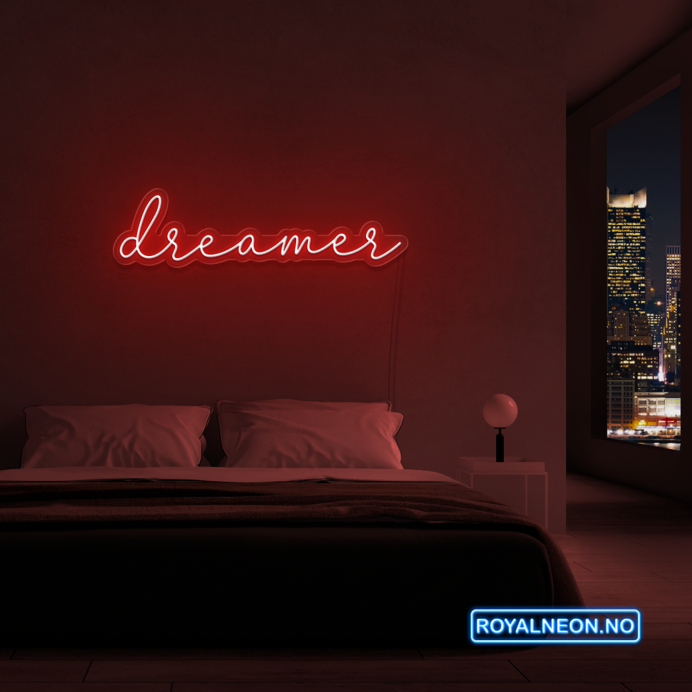 "dreamer" Led Neonskilt. Bestilling!