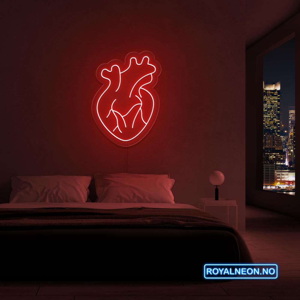 "Hjerte" Led Neonskilt. Bestilling!