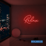 "Relax" Led Neonskilt. Bestilling!