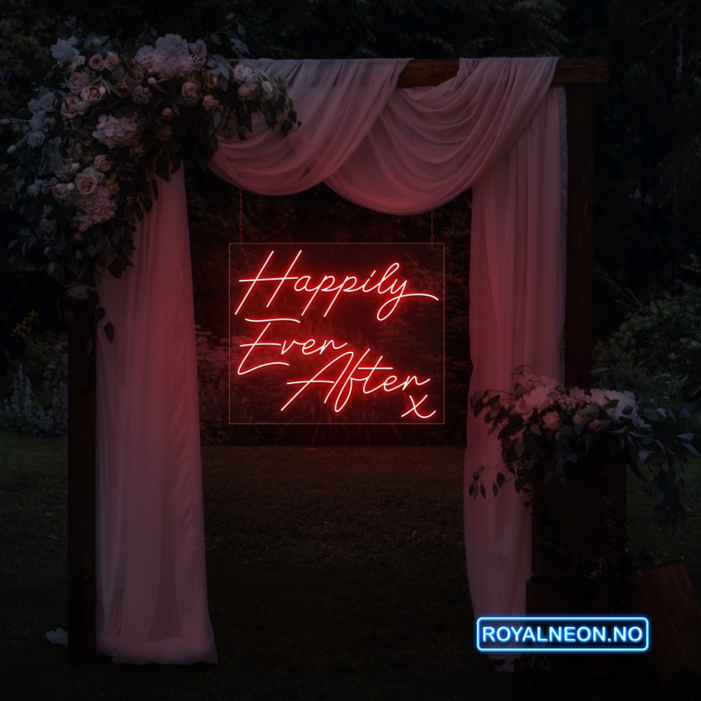"Happily Ever After" Led neonskilt. Bestilling!