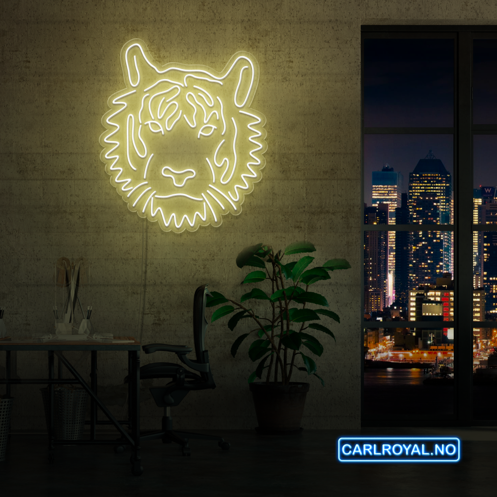 "TIGER" LED NEONSKILT. Bestilling!
