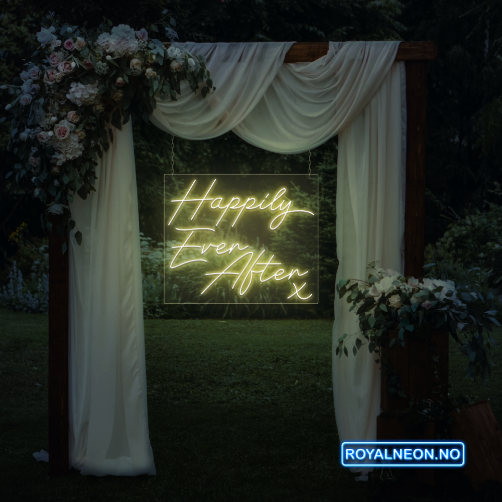 "Happily Ever After" Led neonskilt. Bestilling!