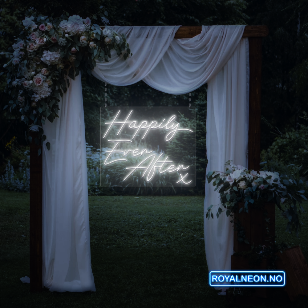 "Happily Ever After" Led neonskilt. Bestilling!